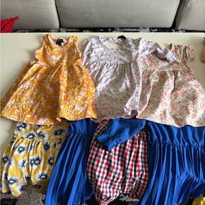 Colorful Baby Dress and Romper Set